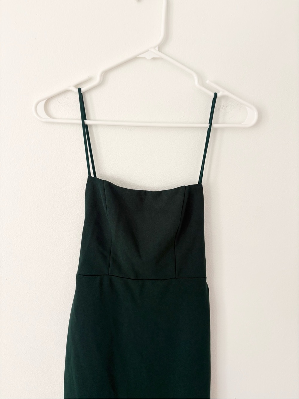 Hello Molly NEW Dark Forest Green Can't Afford Me Open Back Midi Dress Size 2 - Picture 5 of 12